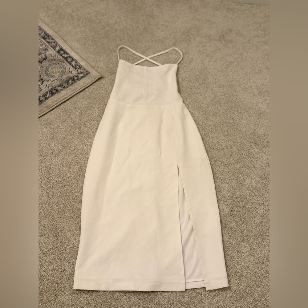 Lulus Elegant White Sleeveless Strappy Dress